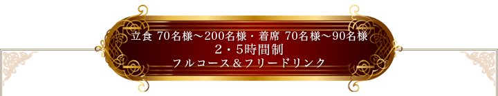 ダイニング貸切ビュッフェパーティープラン